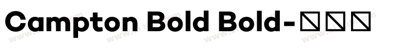 Campton Bold Bold字体转换